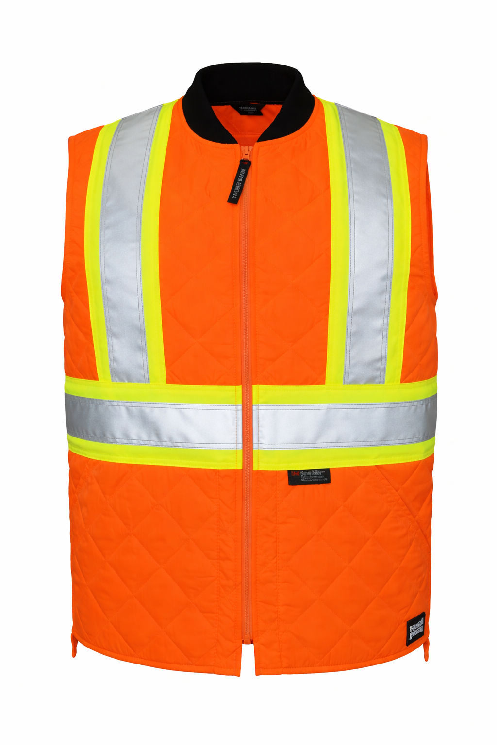 Tough Duck Quilted Safety Vest in Fluorescent Orange