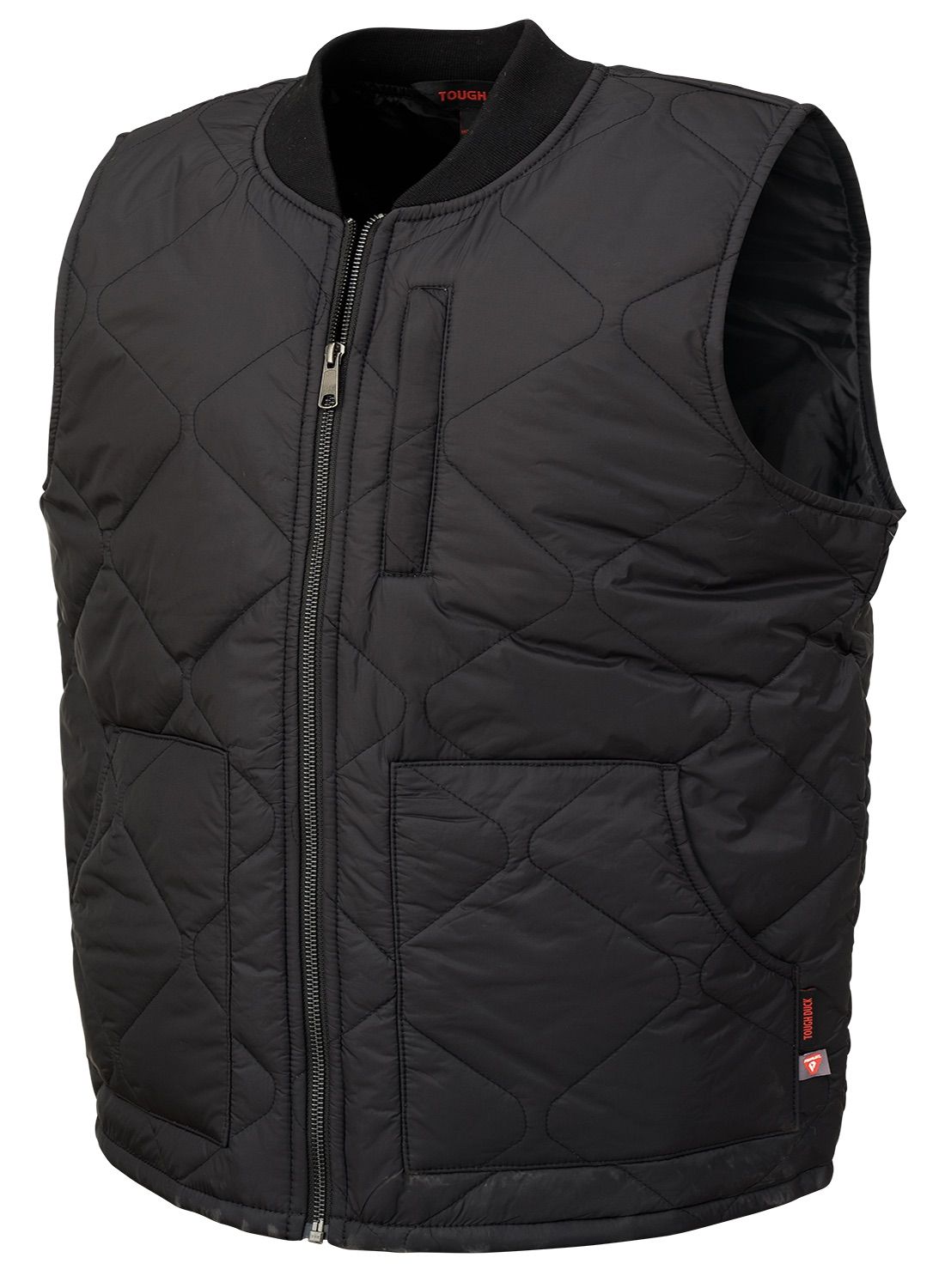 Tough Duck Quilted Vest in Black