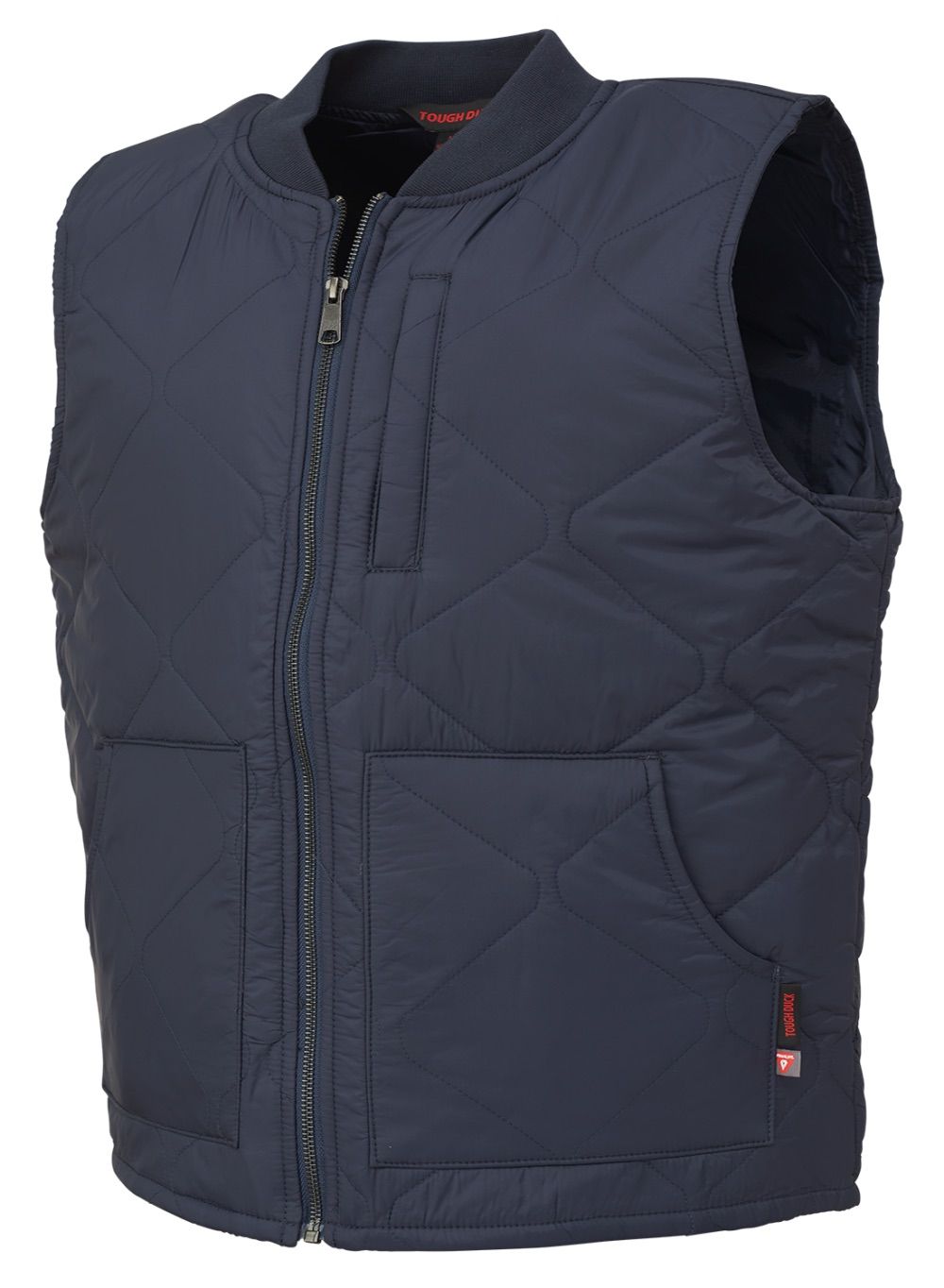 Tough Duck Quilted Vest in Navy