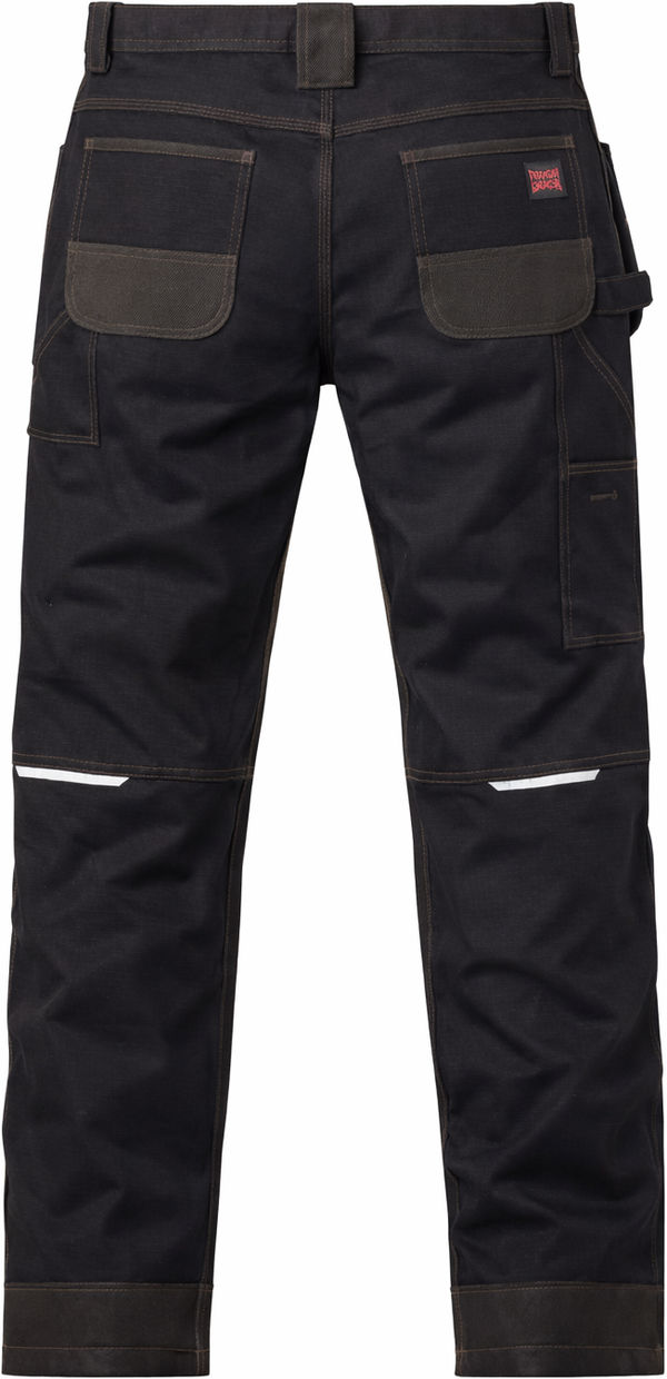 An image of a Custom Tough Duck Relaxed Fit Flex Ripstop Contractor Pant in Black!