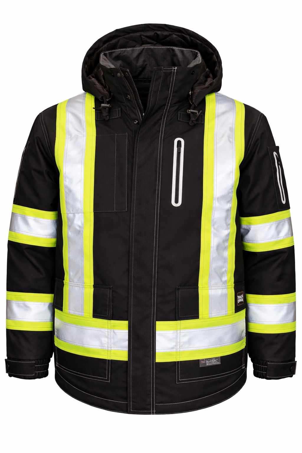 Tough Duck Ripstop 4 in 1 Safety Jacket in Black