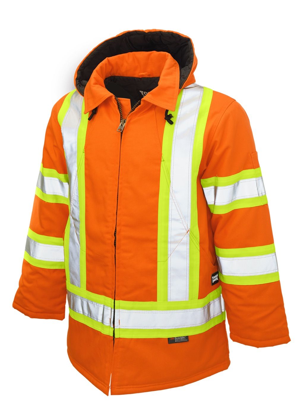 Tough Duck Safety Parka in Bright Orange
