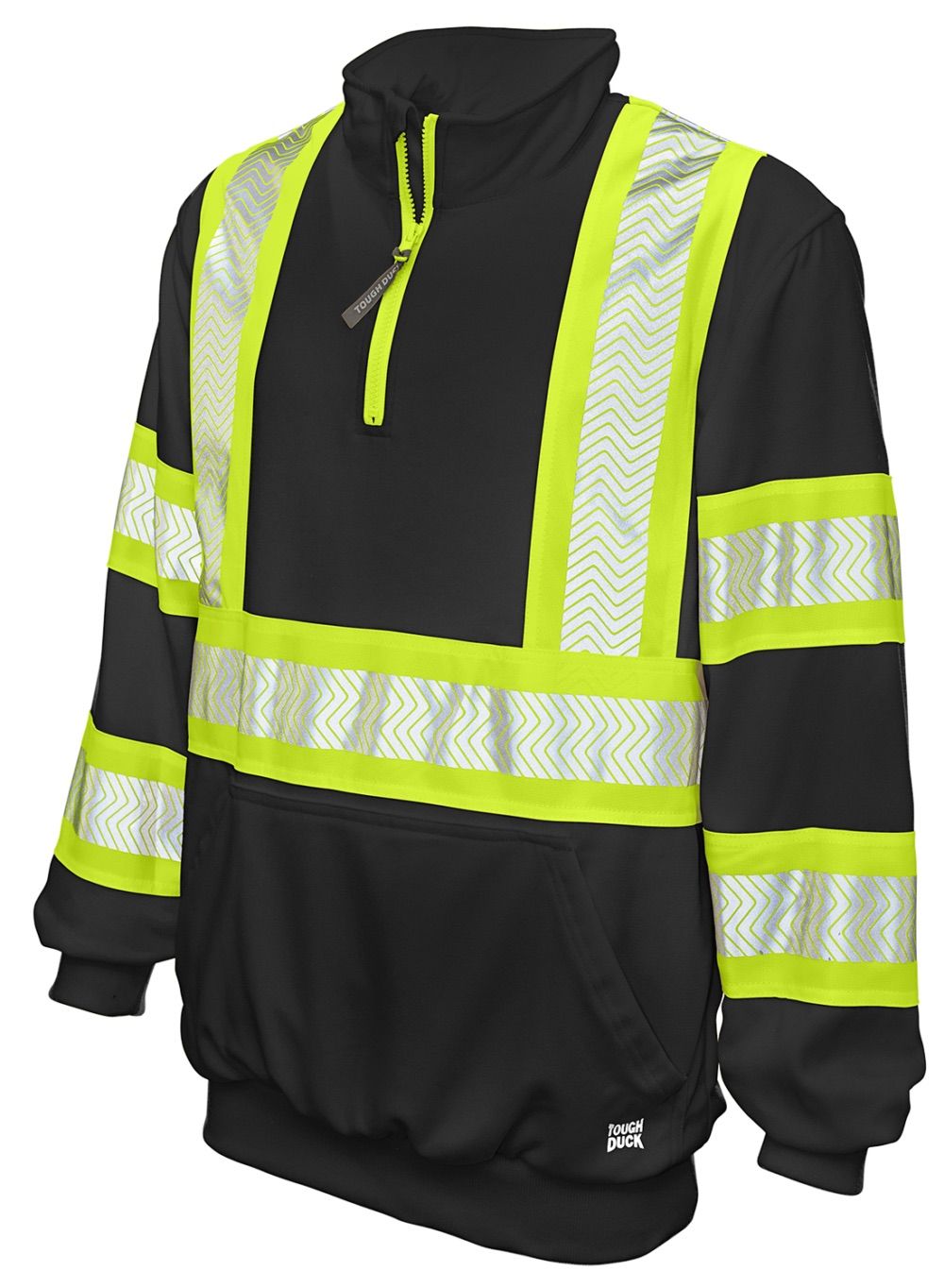 Tough Duck Safety Quarter Zip Pullover in Black