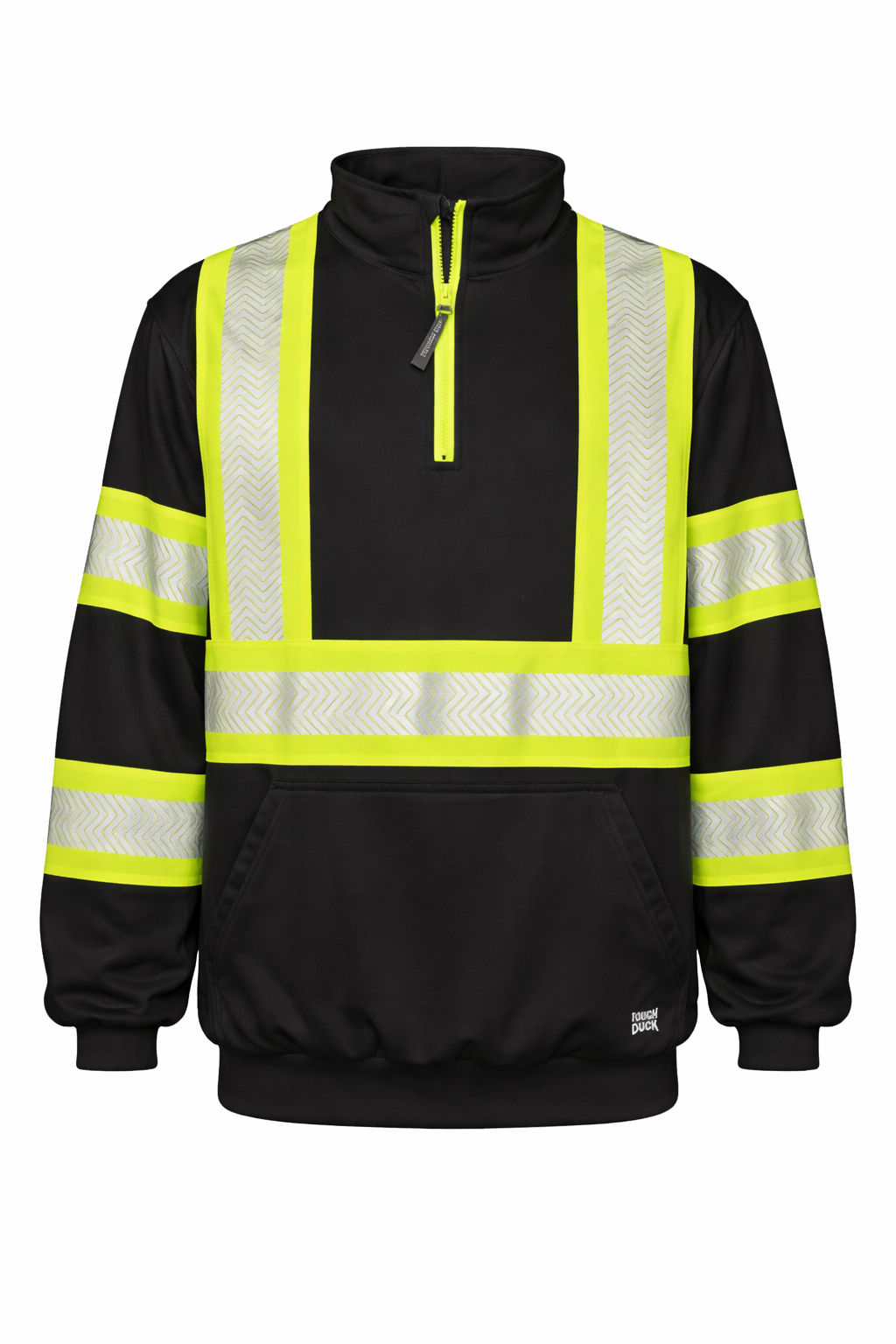 Tough Duck Safety Quarter Zip Pullover in Black