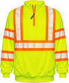 An image of a Custom Tough Duck Safety Quarter Zip Pullover in Fluorescent Green!