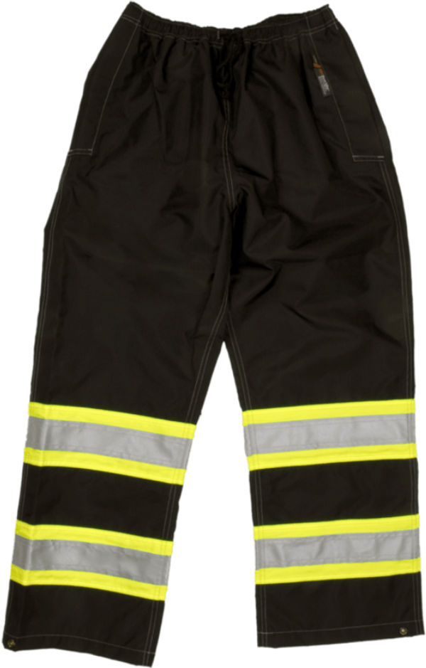 An image of a Custom Tough Duck Safety Rain Pant in Black!