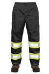 An image of a Custom Tough Duck Safety Rain Pant in Black!