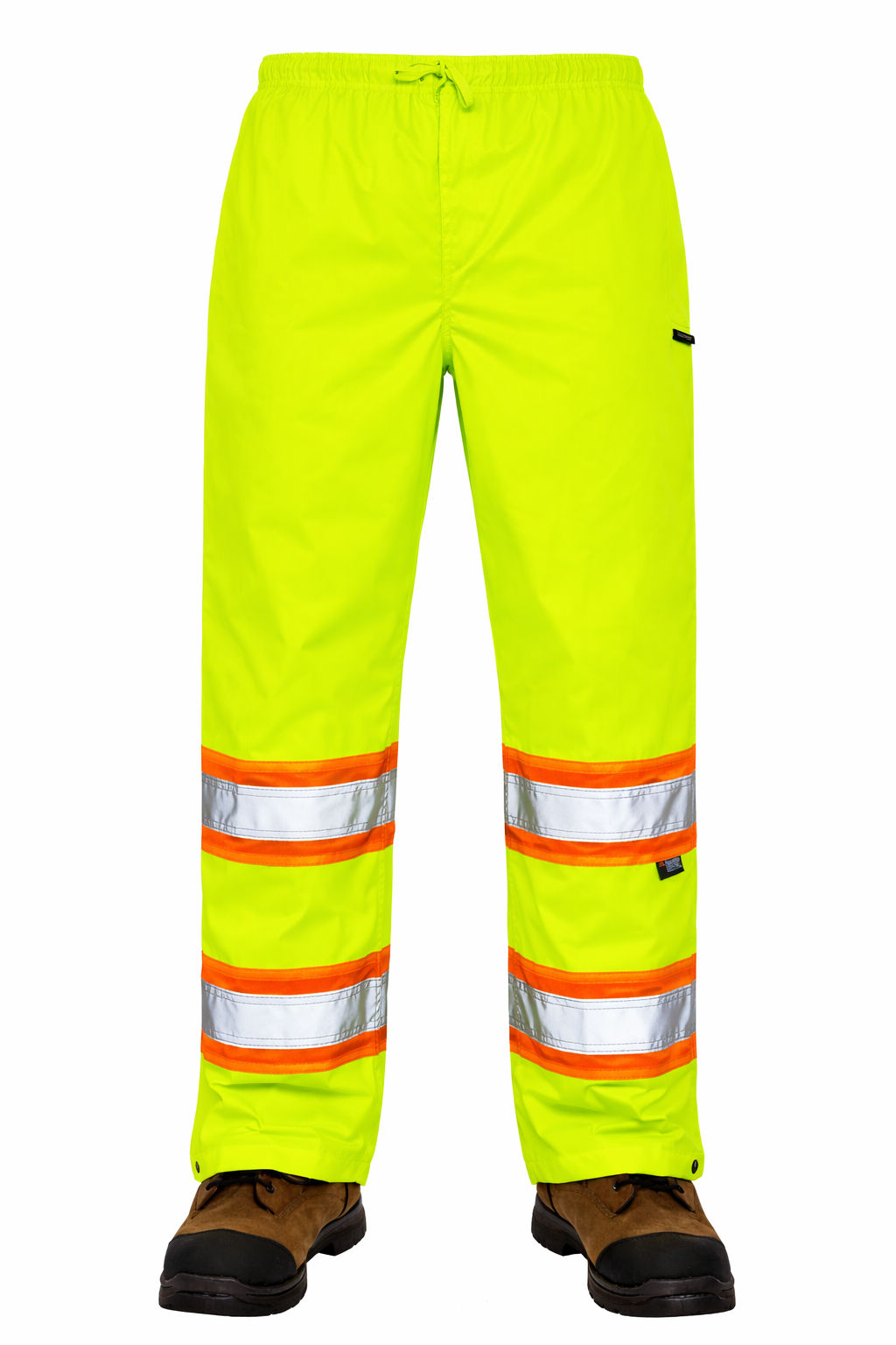 Tough Duck Safety Rain Pant in Fluorescent Green