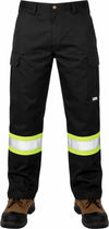 An image of a Custom Tough Duck Safety Work Pant in Black!