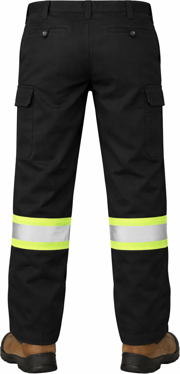 An image of a Custom Tough Duck Safety Work Pant in Black!