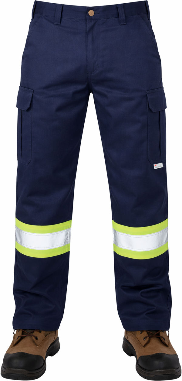 An image of a Custom Tough Duck Safety Work Pant in Navy!