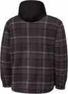 An image of a Custom Tough Duck Sherpa Lined Fleece Jac Shirt in Charcoal Plaid!
