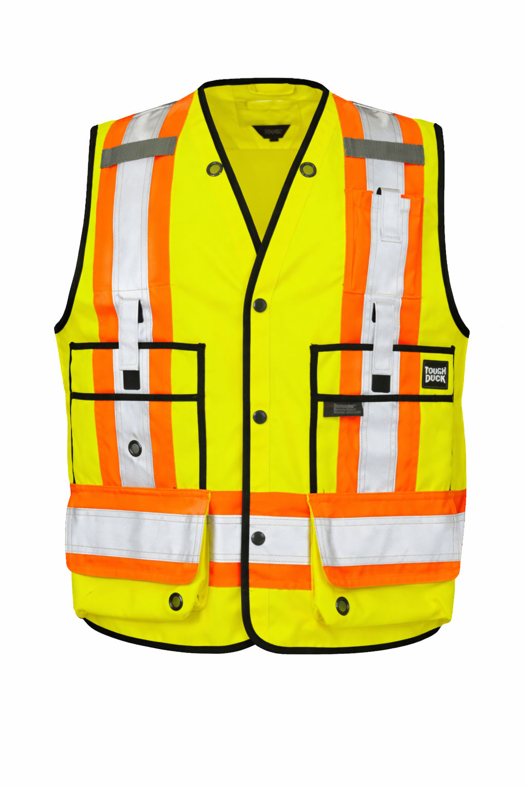 Tough Duck Surveyor Safety Vest in Fluorescent Green