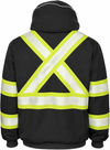 An image of a Custom Tough Duck Thermal Safety Hoodie in Black!
