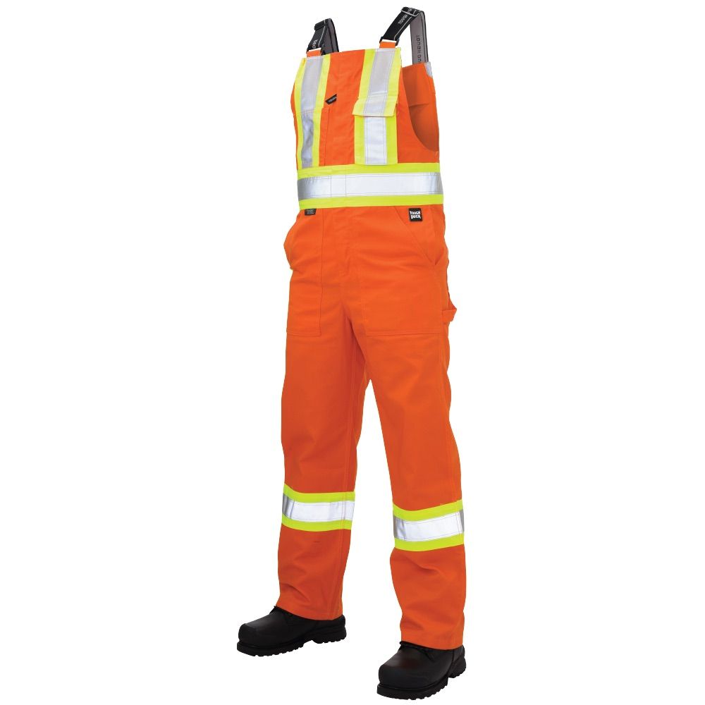 Tough Duck Twill Blend Safety Overall in Fluorescent Orange