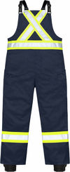 An image of a Custom Tough Duck Twill Blend Safety Overall in Navy!