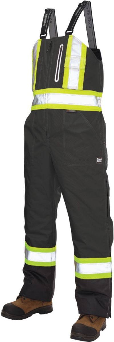 Am image of a Custom Tough Duck Waterproof Breathable Safety Overall in Black!