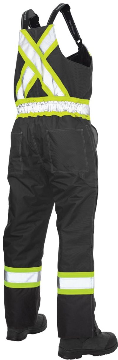 Am image of a Custom Tough Duck Waterproof Breathable Safety Overall in Black!