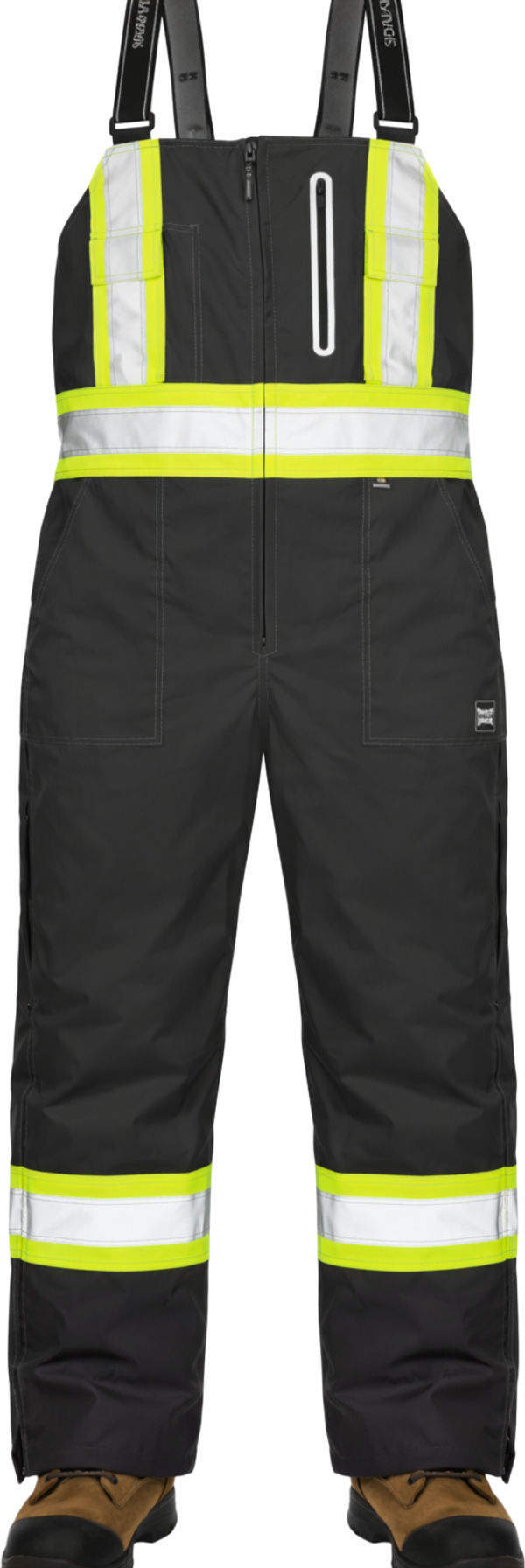 An image of a Custom Tough Duck Waterproof Breathable Safety Overall in Black!