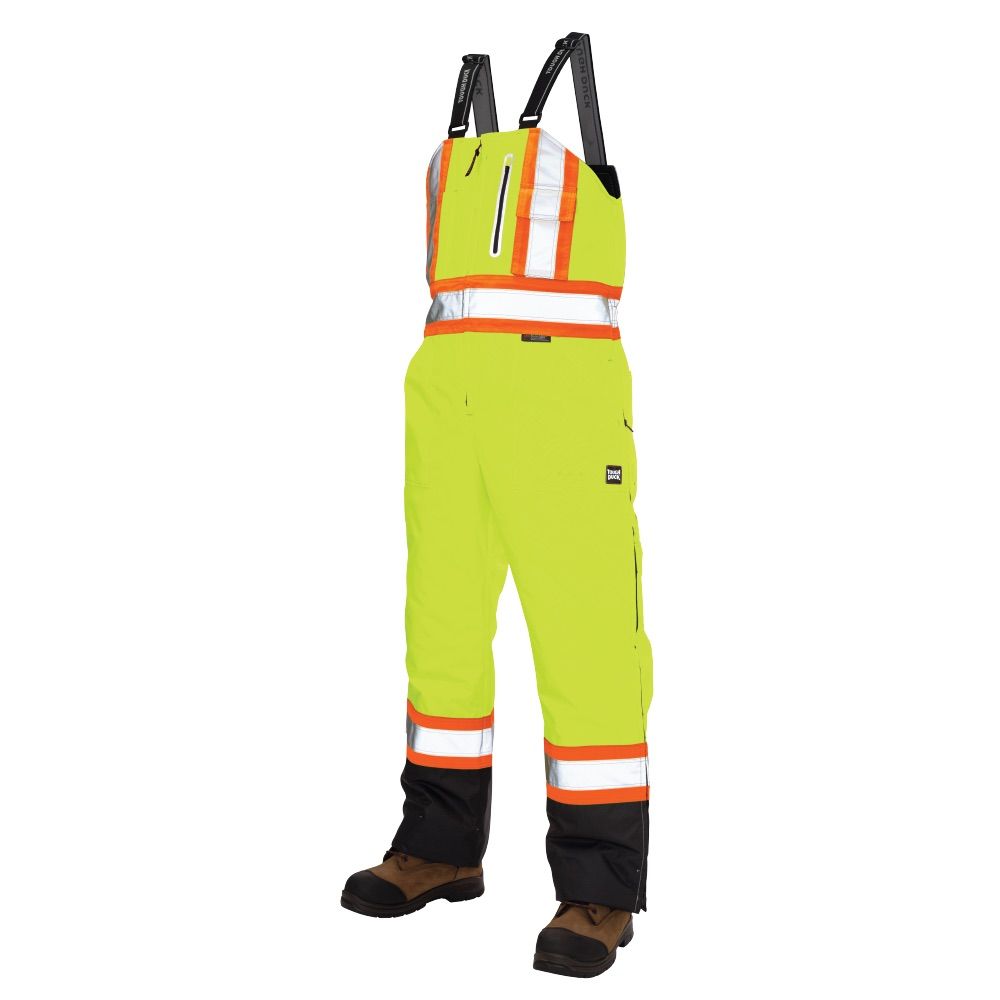 Tough Duck Waterproof Breathable Safety Overall in Fluorescent Green