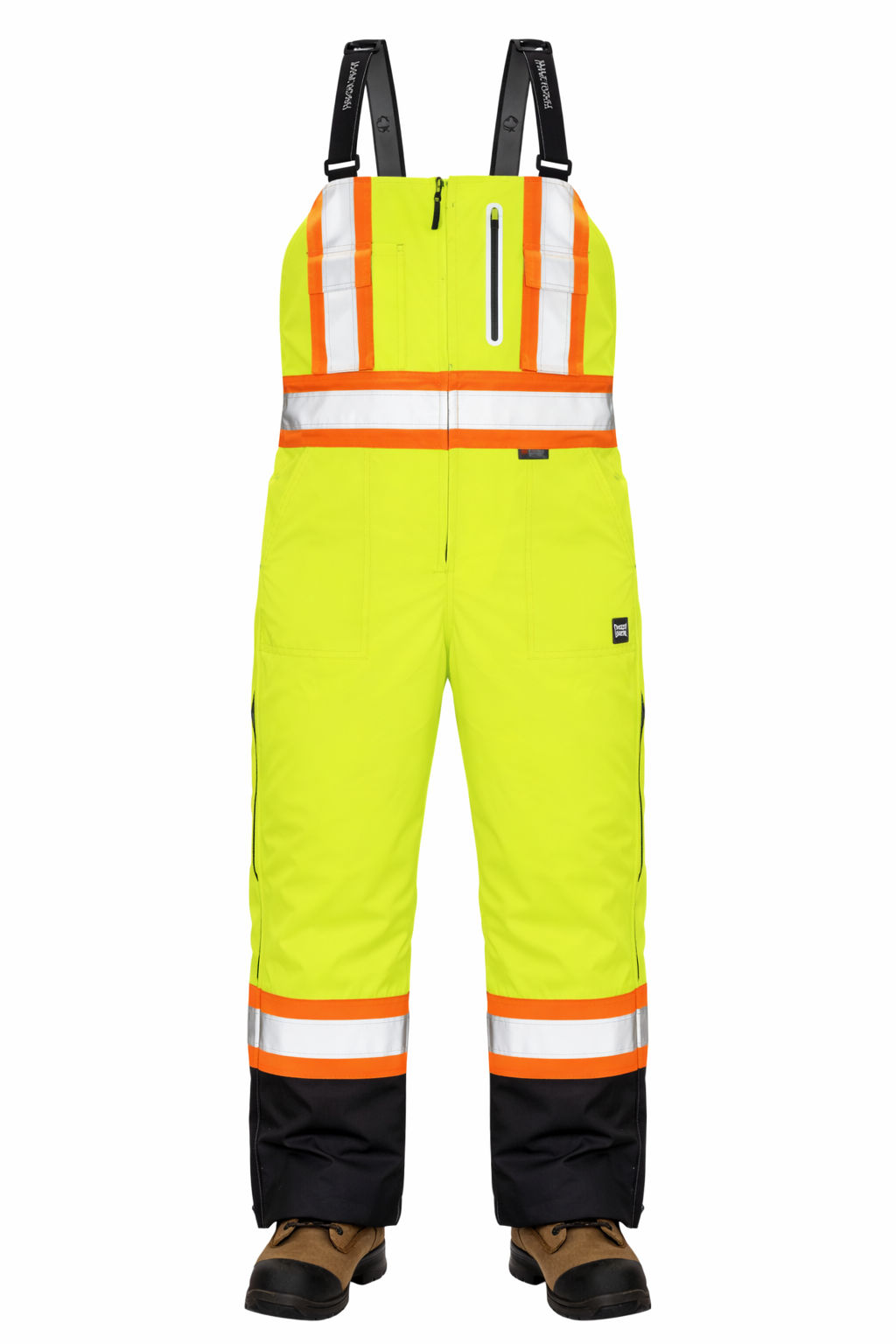 Tough Duck Waterproof Breathable Safety Overall in Fluorescent Green