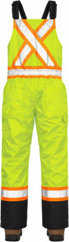 An image of a Custom Tough Duck Waterproof Breathable Safety Overall in Fluorescent Green!