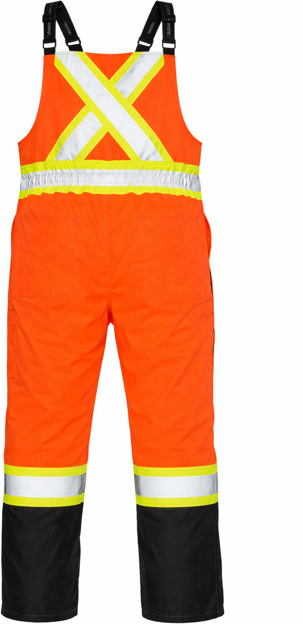 An image of a Custom Tough Duck Waterproof Breathable Safety Overall in Fluorescent Orange!