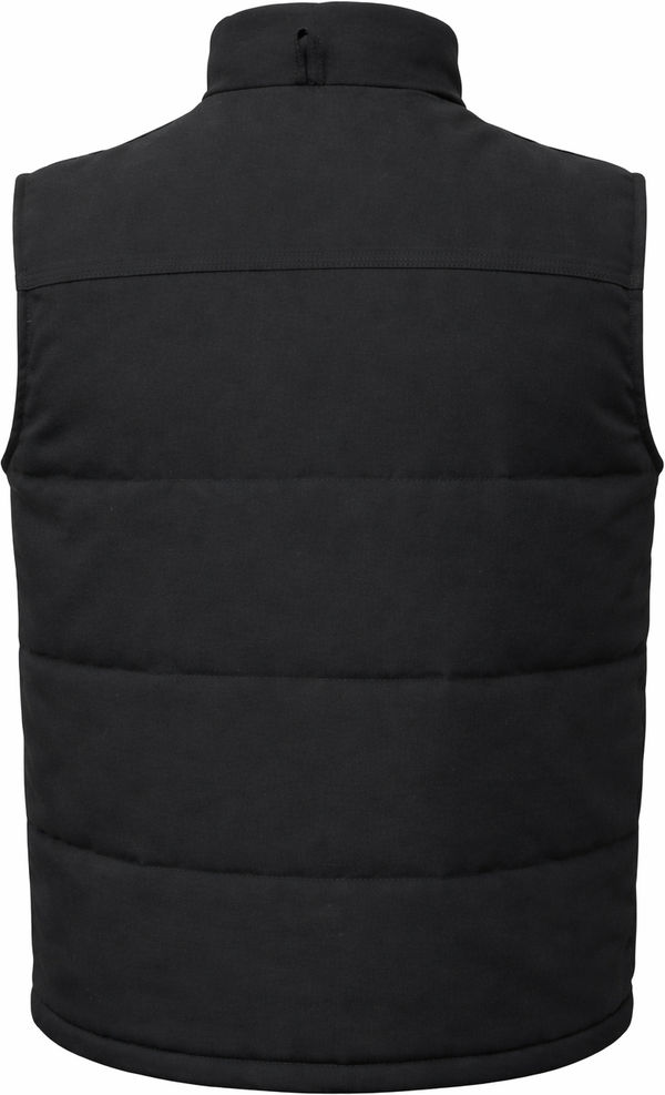 An image of a Custom Tough Duck Woodsman Vest in Black!