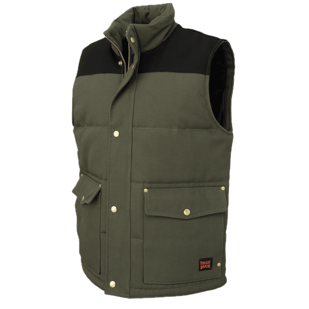 Tough Duck Woodsman Vest in Olive