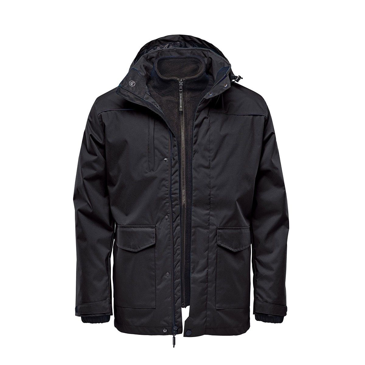 Stormtech Mens Vertex HD 3 in 1 System Parka in BLACK