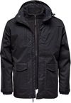 Am image of a Custom Stormtech Youth Vortex HD 3 in 1 System Parka in BLACK!