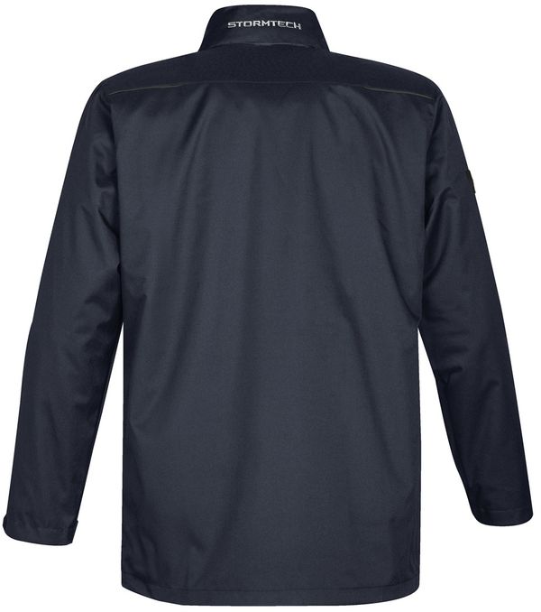 Am image of a Custom Stormtech Youth Vortex HD 3 in 1 System Parka in NAVY!