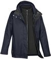 Am image of a Custom Stormtech Women's Vortex HD 3 In 1 System Parka in Navy!