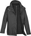 Am image of a Custom Stormtech Women's Vortex HD 3 In 1 System Parka in Granite!