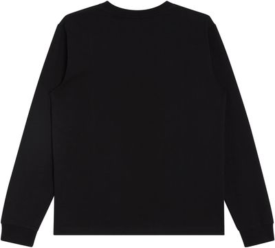 Am image of a Custom Made Blanks Gym Class Longsleeve Tshirt in Phantom Black!
