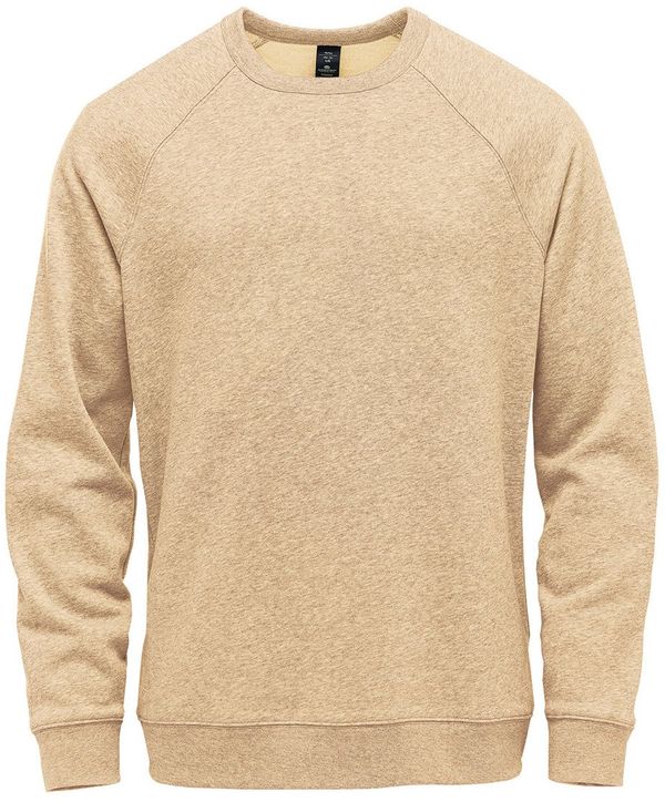 Am image of a Custom Stormtech Monashee Fleece Crew Neck in Oatmeal Heather!