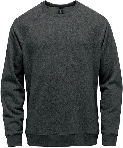 Am image of a Custom Stormtech Monashee Fleece Crew Neck in Charcoal Heather!