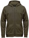 Am image of a Custom Stormtech Monashee Fleece Full Zip Hoody in Moss Heather!