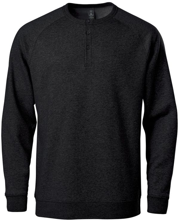 Am image of a Custom Stormtech Men's Monashee Henley in Black!