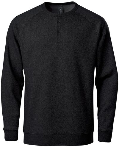 Am image of a Custom Stormtech Men's Monashee Henley in Black!
