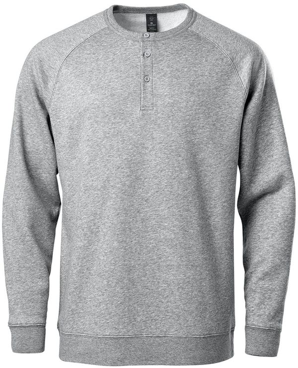Am image of a Custom Stormtech Men's Monashee Henley in Granite Heather!