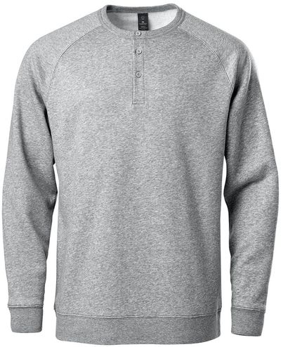 Am image of a Custom Stormtech Men's Monashee Henley in Granite Heather!
