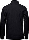 Am image of a Custom Stormtech Men's Monashee Quarter Zip Pullover in Black!