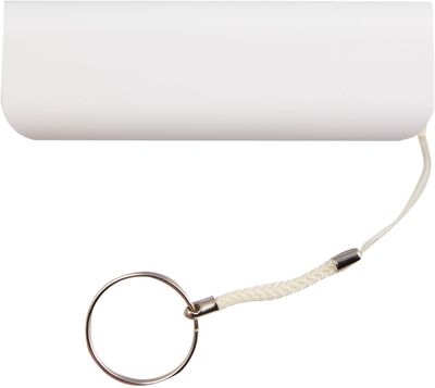 Am image of a Custom UL Listed Spark 2200 mAh Power Bank in White!