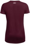 Am image of a Custom Under Armour Ladies' Team Tech T Shirt in Maroon/white!