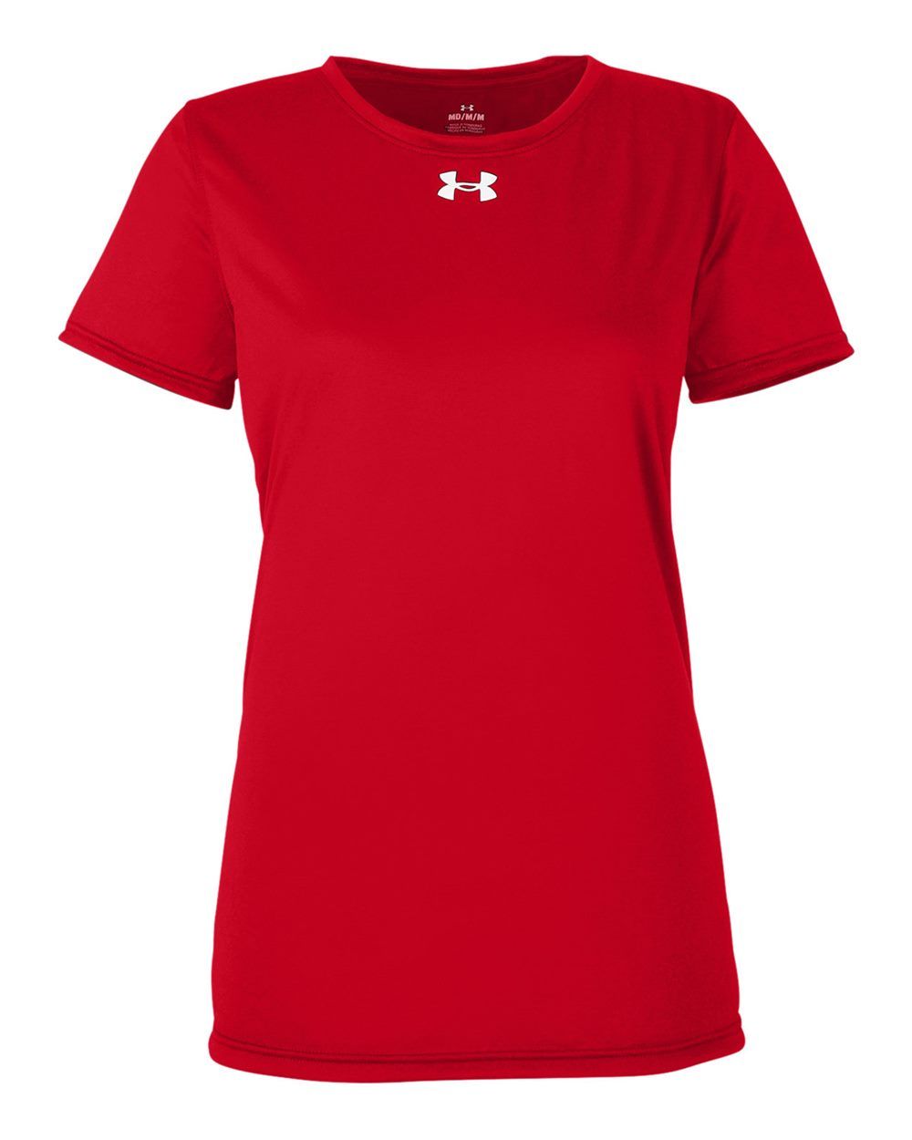 Under Armour Ladies' Team Tech T Shirt in Red/white