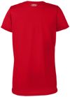 Am image of a Custom Under Armour Ladies' Team Tech T Shirt in Red/white!