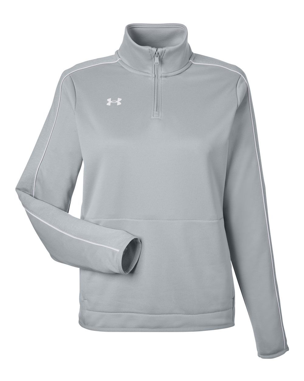 Under Armour Ladies Command Quarter Zip in Grey