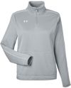 An image of a Custom Under Armour Ladies Command Quarter Zip in Grey!
