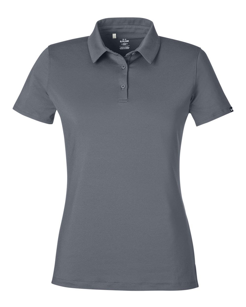 Under Armour Ladies Recycled Polo in Castlerock White